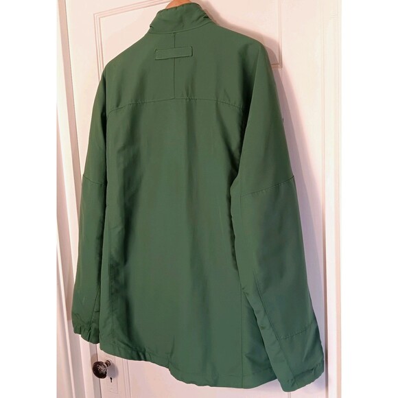 Duluth Trading Jacket Coat Men XLT Tall Green Barn Chore Fleece Lined Insulated - Picture 5 of 11